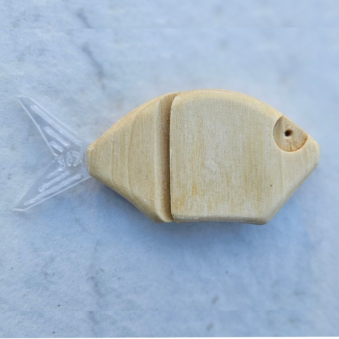 Product Photo - Chaingill (Glidebait with Bluegill Fish Silhouette) - Color Custom (plain wood can be painted any color or pattern)